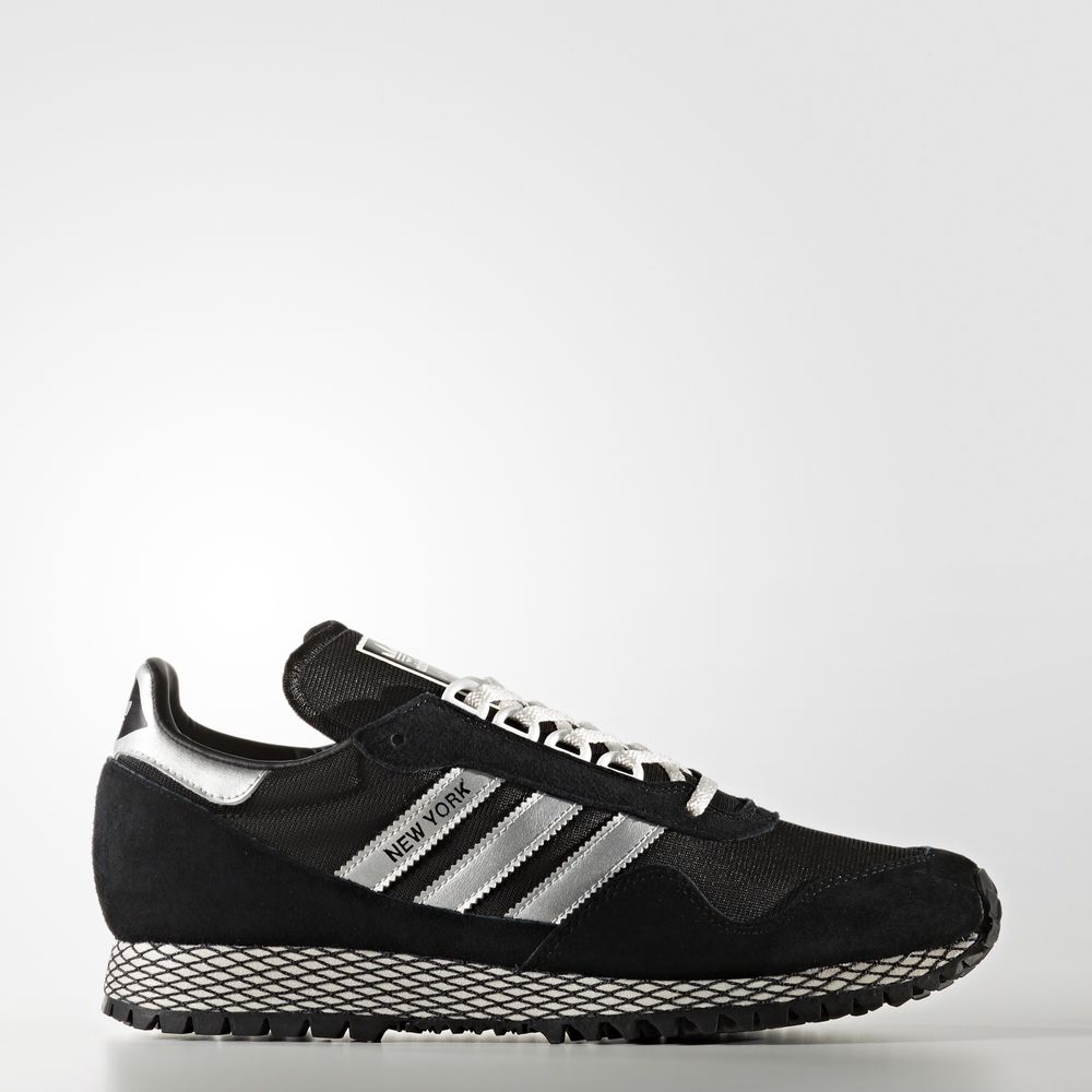 Adidas New York - Originals ανδρικα - Μαυρα/Ασημι Μεταλλικός/Μαυρα,Μέγεθος: EU 36 – 54 2/3 (534PCANF